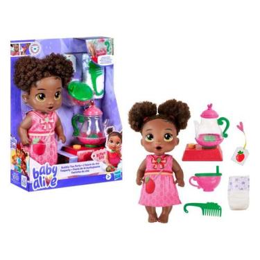 Imagem de Baby Alive Festinha do Chá Berry Boo Negra - Hasbro, Festinha do Chá