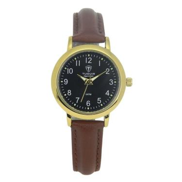 Imagem de Relógio Feminino Tuguir Analógico Imperium TG30512 Preto e Marrom e Dourado-Masculino