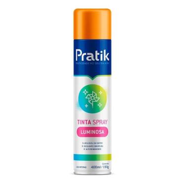 Imagem de Tinta Spray Pratik Luminosa Laranja 400ml