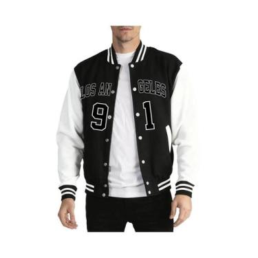 Imagem de Jaqueta De Beisebol Masculina Estilo High Street Com Estampa Do Número