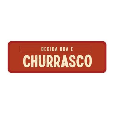 Imagem de Placa de Parede Decorativa Bebida Boa e Churrasco Tpc para Decoração de Ambientes em MD...