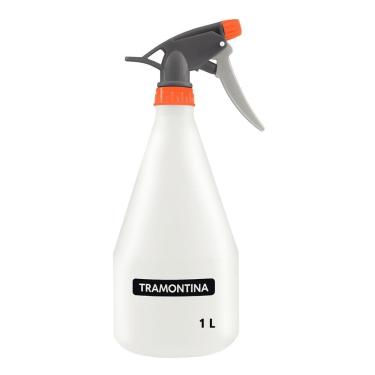 Imagem de Pulverizador Manual Tramontina em Plástico 1 LITRO para Irrigação com Gatilho Ergonômico Laranja e Cinza Tramontina