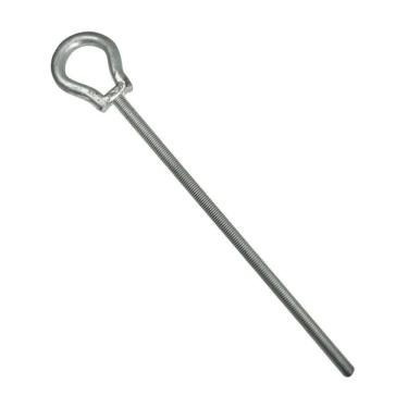 Imagem de Parafuso Olhal Longo M12 X 250MM Galvanizado Fosco para Ancoragem de Cabos e Cordoalhas...