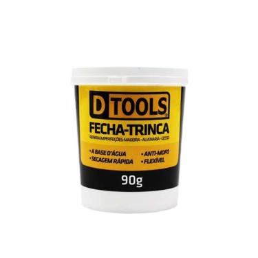 Imagem de Fecha Trinca Acrílico Flexível 90G Branco para Reparar Imperfeições em Madeira Alvenaria e Gesso Dtools