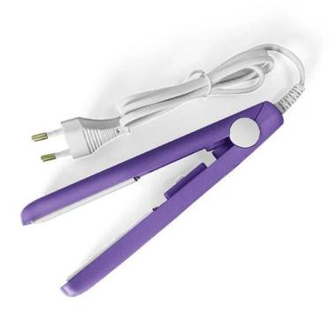 Imagem de Chapinha Mini Prancha Portátil para Cabelo 17CM Placas Lisas 160 graus C Roxo Bivolt 11...