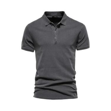 Imagem de Camisas Polo Masculinas de Algodão - Manga Curta, Casual e Estilo Stre