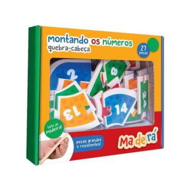 Imagem de Quebra-cabeça 27 Peças Educativo Maderá - 3008 Toyster Brinquedos