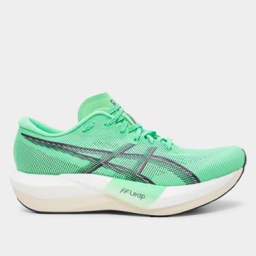 Imagem de Tênis Asics Magic Speed 5, Verde, Cinza, 41