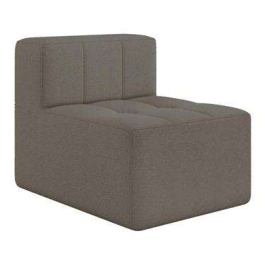 Imagem de Sofá Modulado na Caixa 1 Lugar 77cm Espuma D33 Multimóveis CR45350, Be