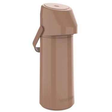 Imagem de Garrafa Térmica Rubi 1 Litro Cor Mocca Café Chá Soprano