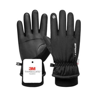 Imagem de Luvas Térmicas Impermeáveis Unissex Com Tela Sensível Ao Toque Para Ci