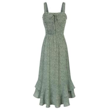 Imagem de Vestido GRACE KARIN 2025 Floral Boho de Verão Longo Maxi