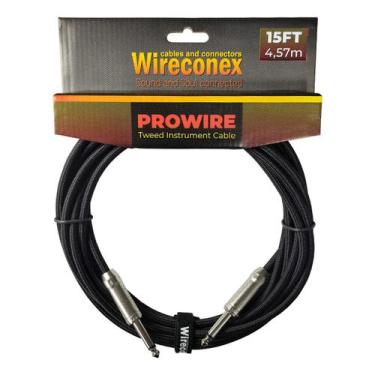 Imagem de Cabo wireconex prowire tweed 15 ft 4,57 mts p10 x p10 preto