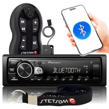 Imagem de Som Automotivo Pioneer Mp3 Player Com Usb Bluetooth + Controle Longa D