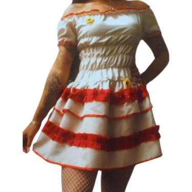 Imagem de Fantasia Maria Bonita Junina Adulto - Kit Completo Tamanho:Pequeno - G