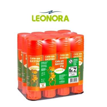 Imagem de Cola Em Bastão Leo e Leo 21g Pacote Fechado C/ 12 Unidades - LEONORA