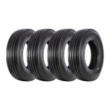 Imagem de Kit 4 Pneus XBRI Aro 22,5 295/80R22,5 Ecoway F1 18 Lonas 152/149M