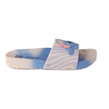 Imagem de Chinelo Infantil Menina Disney 19198 Stitch - Planeta Pé, 35, Off whit