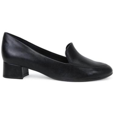 Imagem de Sapato Piccadilly Salto Baixo 140105-325 Feminino, 35, Preto