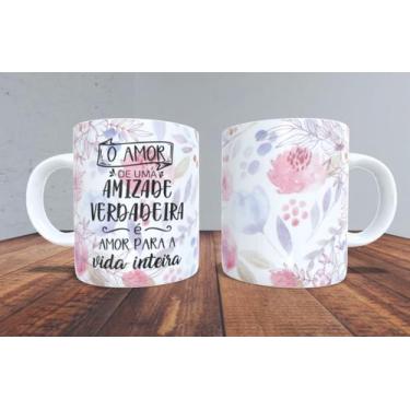 Imagem de Xicara de porcelana 325ml ref0033 - casa fé