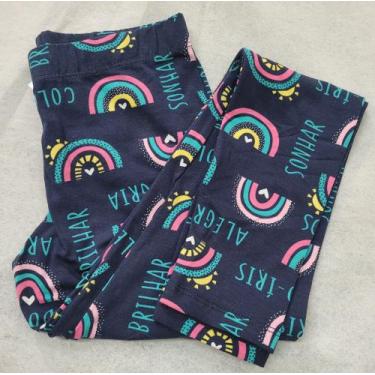 Imagem de Calça Legging Feminino Infantil - Sortido , Estampa azul, Rosa, 16