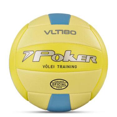 Imagem de Bola de Volei Poker Training VLT 180 05843, Amarelo, Celeste