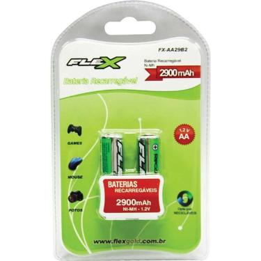 Imagem de Pilha Recarregável 2 Flex Gold AA 2900mAh 1.2V Tecnologia Híbrida Blister com 2 Unidades