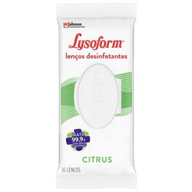 Imagem de Lenços Desinfetantes Lysoform Citrus 36 unidades - SC Johnson