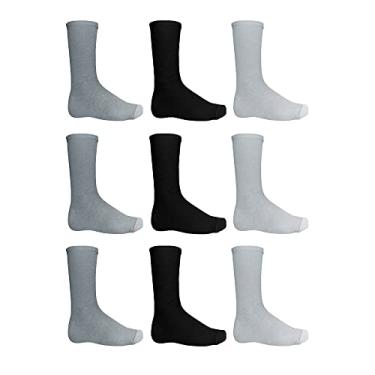 Imagem de Kit 3 Meias Hanes Cano Longo 5184 Tamanho:37-44;Cor:Cinza