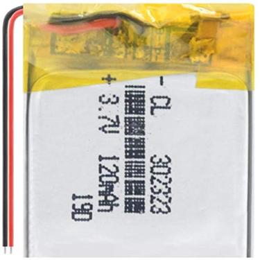 Imagem de Bateria de polímero de lítio recarregável 302323 120 mAh para relógio Mp3 Bt fone de ouvido - 1 peça