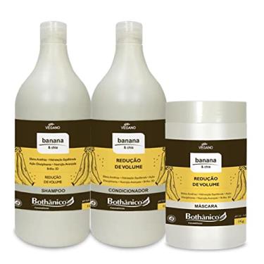 Imagem de Kit Banana e Chia Bothânico Shampoo Condic e Máscara 1 Litro