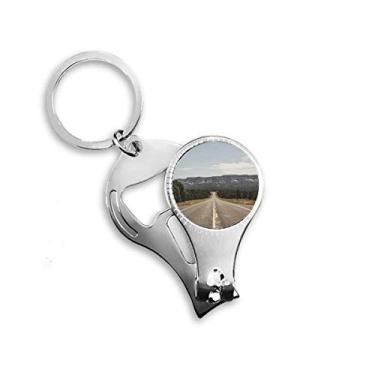 Imagem de Alicate de unha para viagem rodovia céu ao ar livre floresta anel chaveiro abridor de garrafas cortador