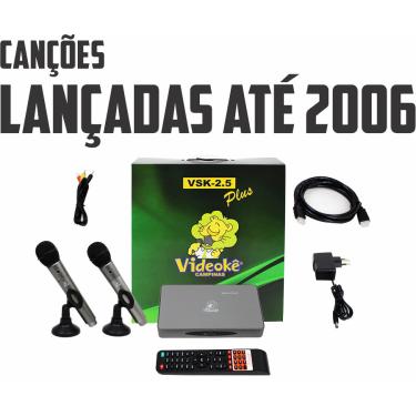 Karaokê Party Box Com Pontuação +De 1000 Músicas +2 Microfones