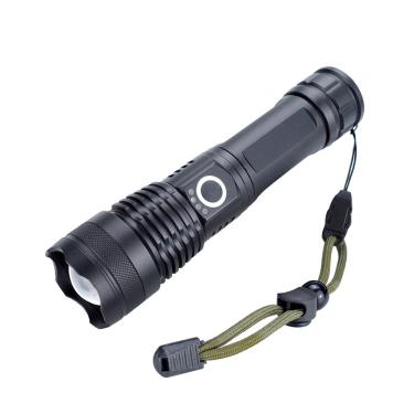 Imagem de Lanterna Tatica de Longo Alcance Equipamento de Segurança Para Pesca Camping Led