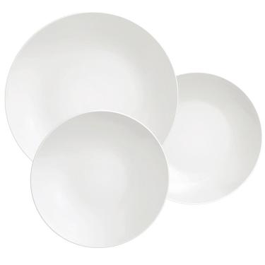 Imagem de Conjunto com 12 Pratos Tramontina Sophia em Porcelana - Branco