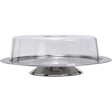 Imagem de Prato para Bolo com Pedestal Forma Inox Vision 33 cm - 0178