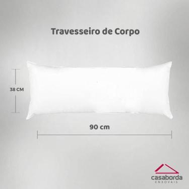 Imagem de Travesseiro De Corpo Aconchego 2 Peças Branco M - Casaborda Enxovais