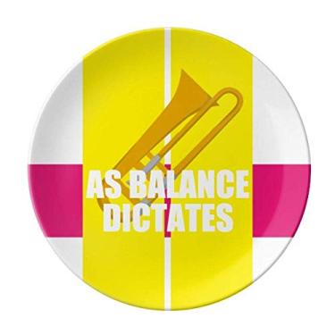 Imagem de Prato decorativo de porcelana Salver da Game As Balance Dictates