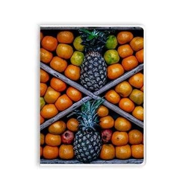 Imagem de Caderno de fotos com imagem de frutas frescas e capa de goma Diário de capa macia