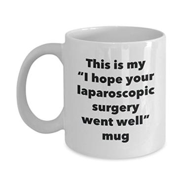 Imagem de Caneca This is My I Hope Your Laparoscopic Surgery Went Well – Caneca de café de cacau quente divertido – Presentes em breve – Ideia de presente de mordaça