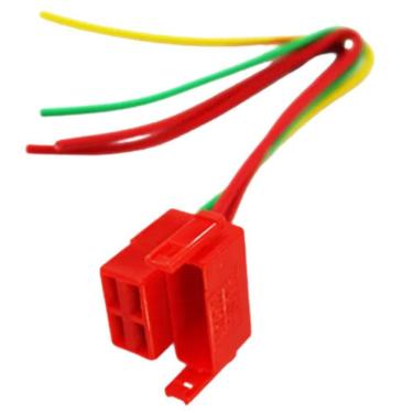 Imagem de Conector Chicote 4 Pinos Do Rele De Partida Motos Honda 