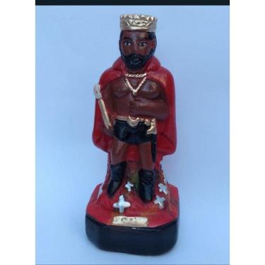 Imagem de Imagem Exu Rei Das 7 Encruzilhadas Escultura Gesso  Estatua 10 Cm