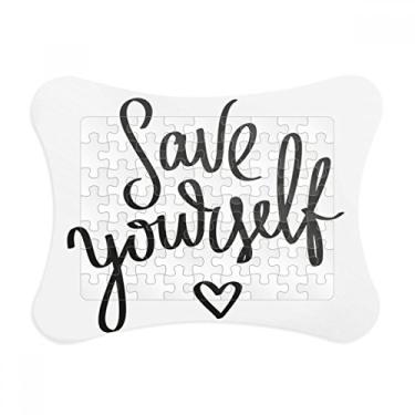 Imagem de Moldura de quebra-cabeça para decoração de imagem Save Yourself
