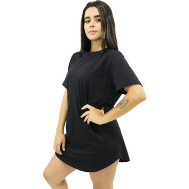 Imagem de Camiseta Feminina Longline Blusa Longa Sobre Legging Soltinha - Ad.Ofi