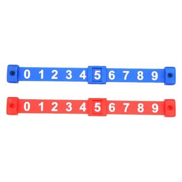 Imagem de Amagogo Placar de pebolim de 2 pces, contador de pontuação de pebolim, contador de futebol de mesa para mesas de pebolim padrão, Vermelho e azul