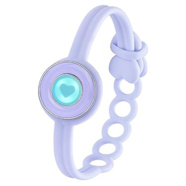 Imagem de Pulseira individual totwoo para casais em relacionamento à distância, joias inteligentes para ele e ela, sensível ao toque, Single Bracelet, Silicone, Pedra preciosa de zircônia