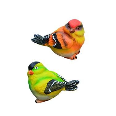 Imagem de LIFKOME 2 Peças Mini Terrário Estatuetas Decorativas De Pássaros Miniaturas De Decoração De Terrário Ornamento De Pássaros Decoração De Micro Paisagem Musgo Área De Trabalho
