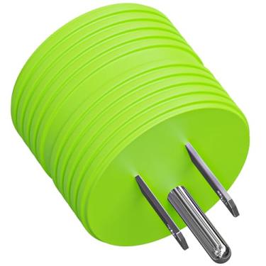 Imagem de Leisure Cords Adaptador de alimentação 3 pinos 15 amp macho para 30 amp fêmea RV Camper gerador conversor de energia elétrica externo (15 macho - 30 fêmeas)