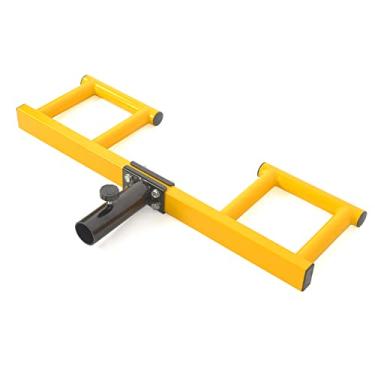Imagem de ZUKAM Viking Press Landmine Handle T-Bar Row Attachment para barra olímpica de 5 cm (amarelo)