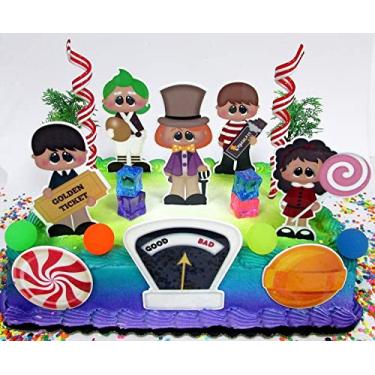 Imagem de Willy Wonka and the Chocolate Factory Themed Cake Topper